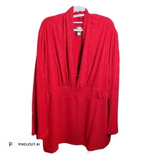 020 WOMEN'S PLUS 3X SHIMMERY BLOUSE